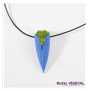 Živé šperky - Náhrdelník Tulipán modrý s lišejníkem