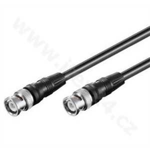 PremiumCord BNC anténní kabel koaxiální satelitní pro audio/video 75 Ohm 3m M/M