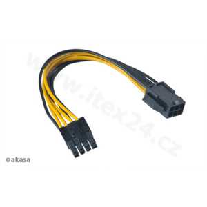 AKASA kabel AK-CB051 redukce PCIe na ATX12V 15cm