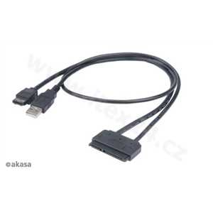 AKASA Flexstor eSATA kabel pro 2.5 HDD a SSD