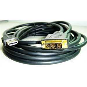 HDMI-DVI 0,5m, 1.3, M/M stíněný, zlacené kontakty