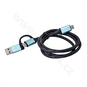 i-tec kabel USB-C na USB-C s integrovanou redukcí na USB-A/3.0