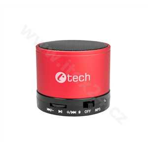 C-TECH SPK-04R Bluetooth reproduktor, červený