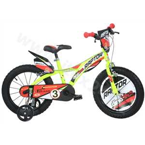 Dino bikes 616L Raptor žlutá 16 2022 dětské kolo