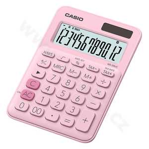 Casio MS 20 UC PK Stolní kalkulačka, růžová