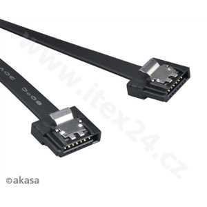 AKASA Super slim SATA kabel - 50 cm - 2 ks